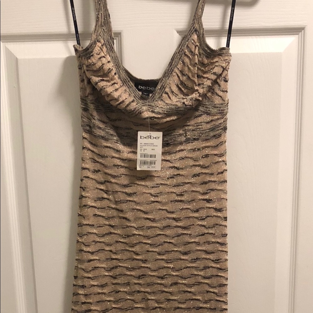 BEBE Pucker Stitch Dress